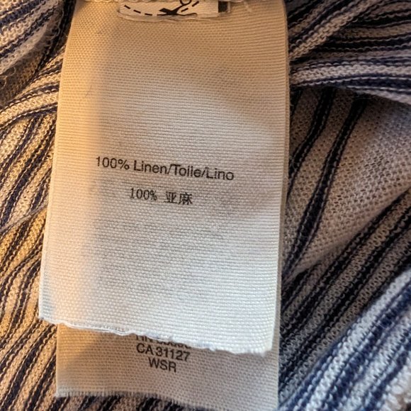 Pure DKNY 100% Linen Tunic Top - Size L - EUC - Picture 6 of 7